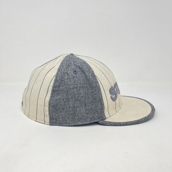 Vintage Black Ball Classics St. Louis Stars Cream Striped Fitted 7 7/8 Cap 1944 - Picture 5 of 8
